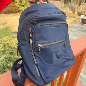 Tumi Voyageur Halsey Women’s Backpack Navy Blue Nylon